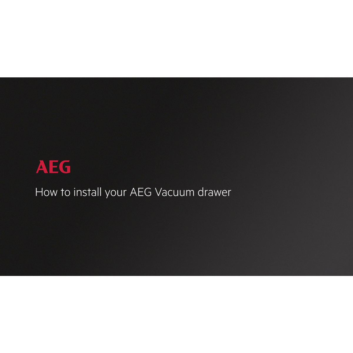AEG - Integrated Vacuum Sealer - KDK911423M