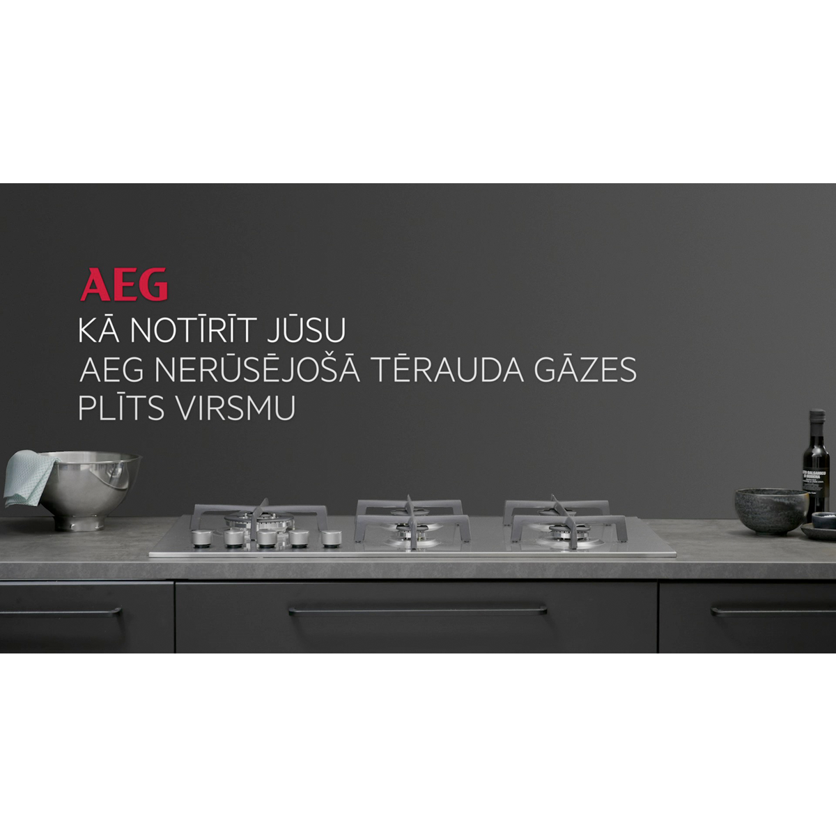 AEG - Gāzes plīts - CKB56490BM