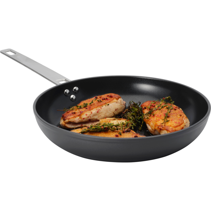 Stikla vāks ar iestrādātu sietu 28 cm pannām