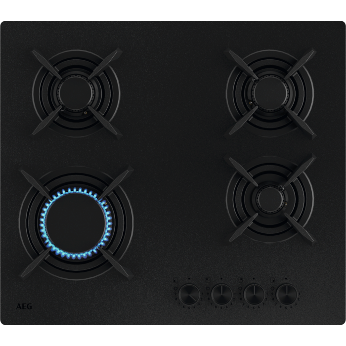 7000.sērijas GOG line Iebūvējama gāzes uz stikla plīts virsma 60 cm