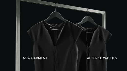 Black dresses on hanger