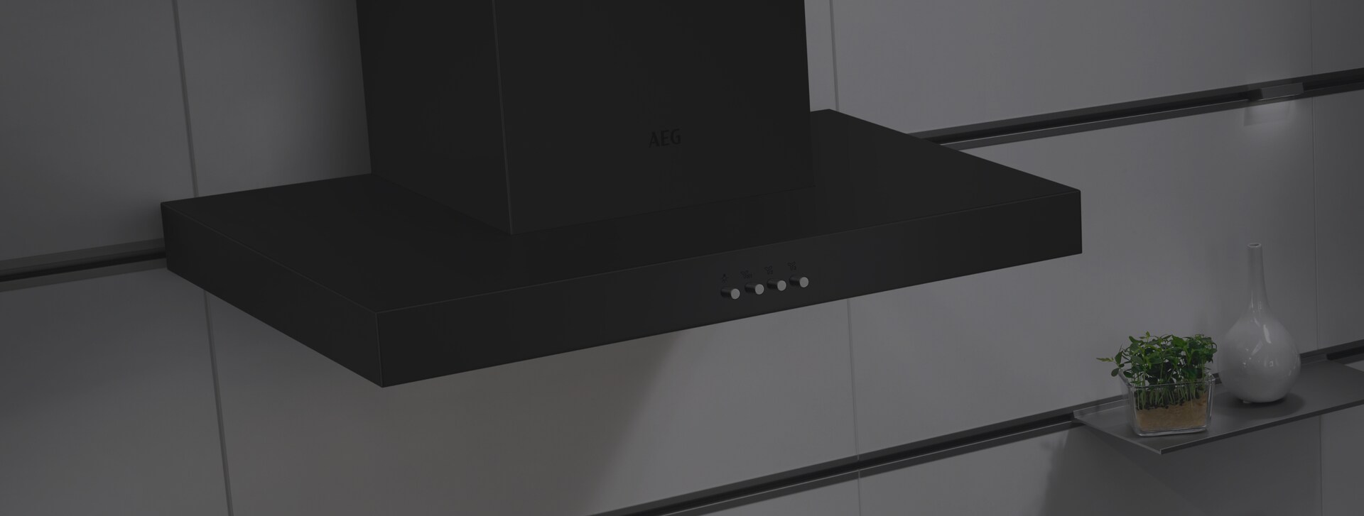 60 cm tvaika nosūcējs ar skaistu apdari melnā krāsā