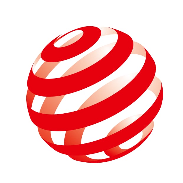 Balvas "Red dot" jeb sarkanais punkts logo